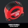 Craftsman 25-Ft Tape Measure with Fraction Markings, Retractable, Self-Locking Blade