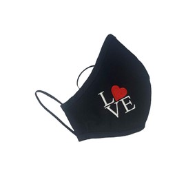 Pink Princess Valentine Face Masks for Adults - Heart Love - Made in USA