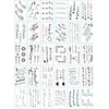Tattoo lettering henna sticker, N1 set (30 types) / 타투 레터링 헤나 스티커, N1세트(30종)