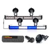 Xprite LED Emergency Traffic Advisor Strobe Dual Light Bar w/Controller,