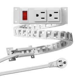 Briidea Drawer Outlet Kit with Dual 15 Amp AC Outlets & On/Off Switch, Essential Storage Solution for Bathroom, Bedroom, and Kitchen