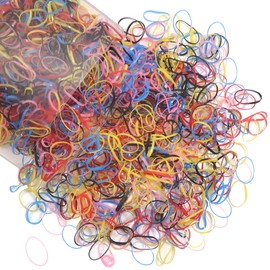 TUUXI Colorful Elastic Hair Bands 1500 Pcs Mini Hair Rubber Bands Small Elastics Hair Ties No Damaged Hair Accessories for Women Braids