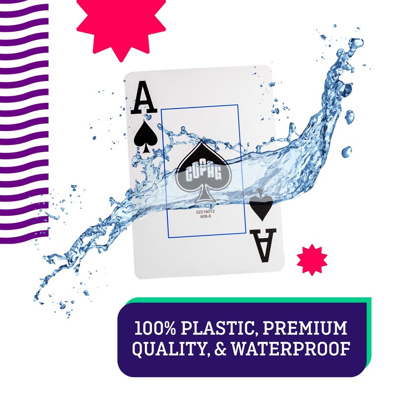 Copag Elite 100% Plastic Playing Cards Poker Size Jumbo Index