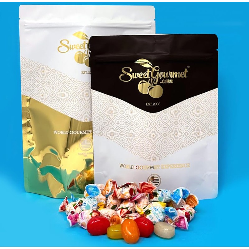 SweetGourmet Fruit Filled Assorted Bon Bon Hard Candy, 5-Pound Bulk
