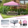 Tangkula 6.6x6.6 Ft Pop Up Canopy, 1 Person Instant Setup