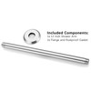 12 Inch Shower Arm and Flange Brushed Nickel, Ceiling Mounted