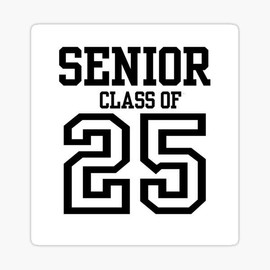Modern Works class of 2025  graduation Vinyl  Sticker  cup Window Bumper Wall Laptop