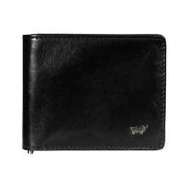 BRAUN BÜFFEL Men's RFID Wallet Made of Genuine Leather Country - Wallet with Card Clip - 8 Card Slots - Black, black, Classic