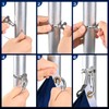 FRF FLAG 4 Pack Stainless Steel Flagpole Clip Kit with