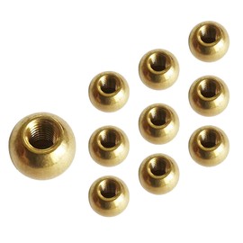 10 PCS M6 12.7MM Brass Ball Coolant Nozzles Screw Lock for CNC Lathes, Milling Machines, Machine Tools, Stone Bending Machines and Jewelry Carving Machines Brass Ball Coolant Nozzles (HTYQ-12.7-M6)