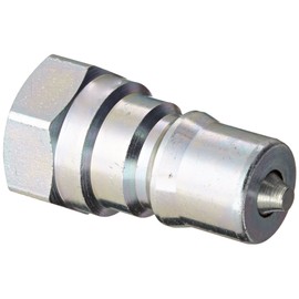 Dixon Valve & Coupling H2F2 Steel ISO-B Interchange Hydraulic Fitting, Nipple, 1/4" Coupling x 1/4" - 18 NPTF Female