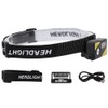 K180 LED Lightweight USB Charging Headlamp Hat Clip Integrated Induction