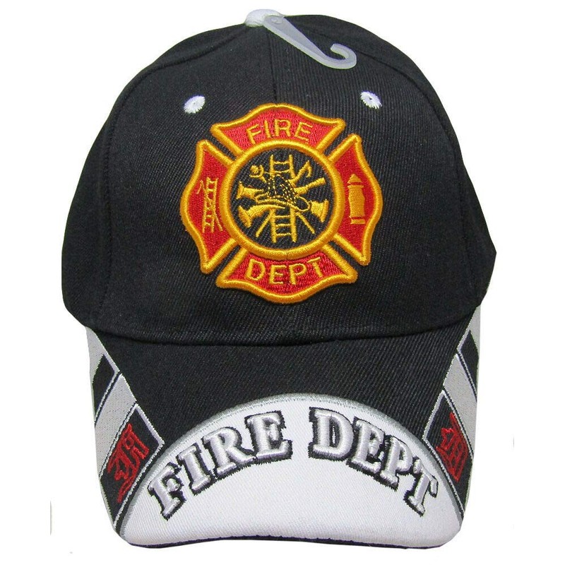 Trade Winds Fire Department Dept Scripture Black Embroidered Cap Hat
