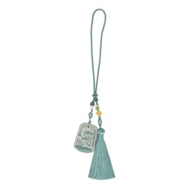 Tassel Pendant Elegant Porcelain Light Weight Flower Style Widely Used Porcelain Pendant for Car Wallet Bag Type 2