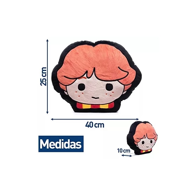 Bluelander Cojín De Peluche Ron Weasley Suave Decorativo De Colección
