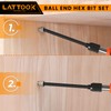 Ball End Hex Head Allen Wrench Drill Bit Set, LATTOOK