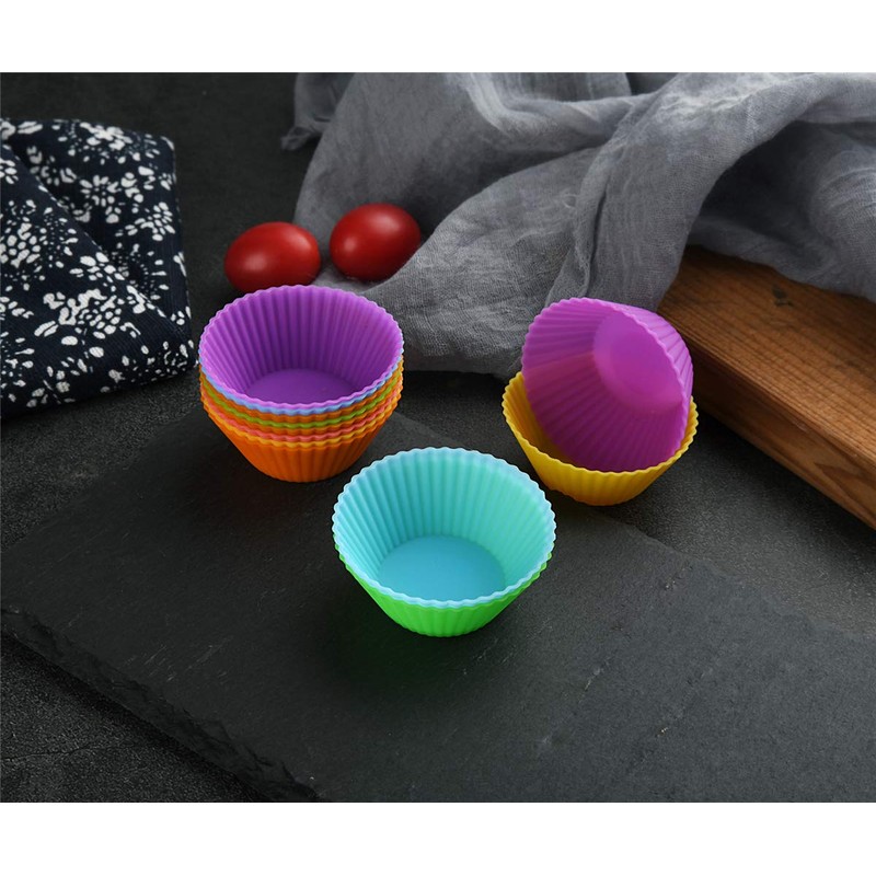 Mirenlife 2 Inch Mini Size Silicone Baking Cups Muffin Cups,