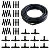 Windshield Washer Hose Kit,4M Rubber Hose with 36 Pcs Leak-Proof