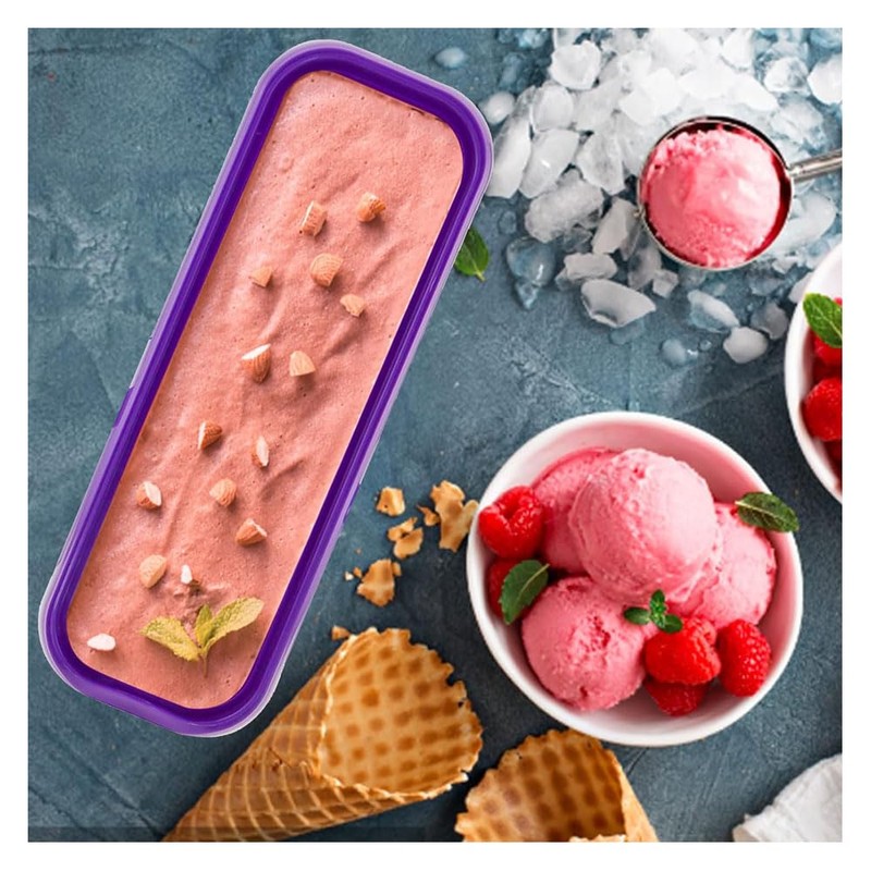 KiRYu Purple Lavender Long Thin Luxail Ice Cream Container, 1.5