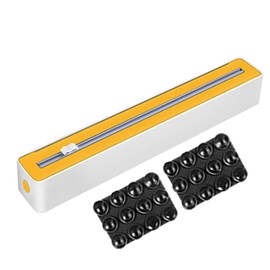 Aluminum Foil Dispenser with Cutter | Kitchen Wrap Dispenser - Sturdy Food Cling Film Cutter Space-Saving Storage Organizer for Wax Paper Restaurant Supplies