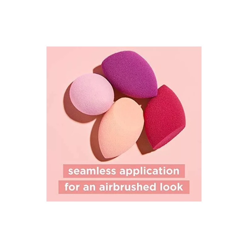 L± Esponja Para Maquillaje Ovalada De Espuma Lavable 4 Pzas