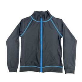 Rakua RSMOKU Girls' Heathered High Neck Rash Guard No Hood