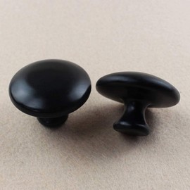 ANCLLO 2Pcs Hot Stones Mushroom Shaped Massage Stones Warmer Natural Hot Stones Tools for Body Face for Essential Massage Spa Massage Therapy Black