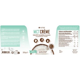 Nutribe Nutribe MCT-Pulver C8 C10 aus Kokos?l mit Akazienfaser 300g C Geschmacksneutral fr ketogene Ern?hrung