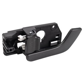 TRQ Left Interior Door Handle Black Drivers Side Compatible with 2003-2008 Hyundai Tiburon