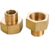 LTWFITTING Brass Pipe 3/4" Female Thread BSPP x 1/2" Male