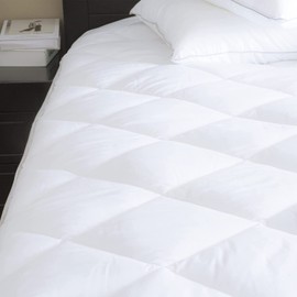 King Quilted Mattress Protector Extra Deep Pocket Fitted Hypoallergenic Hotel Quality Super Soft Brushed Fabric