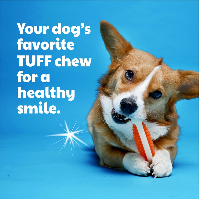 Hartz Chew 'n Clean Tuff Bone Tough Dog Chew Toy,