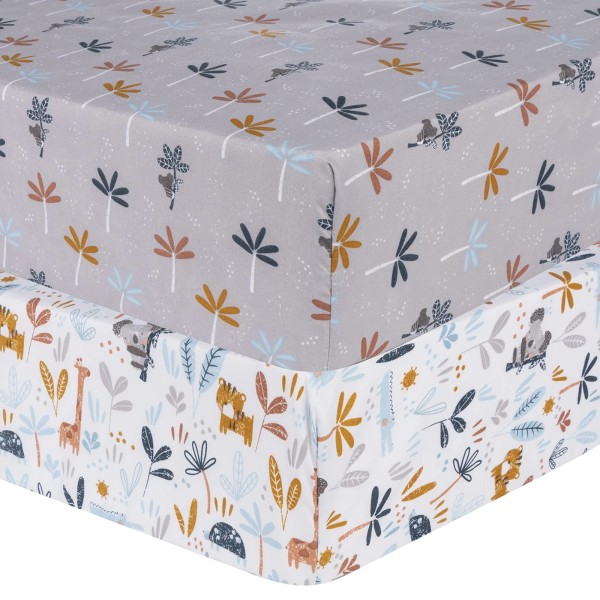 Does not apply Koala Palms Microfiber Fitted Crib Sheet Set