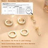 Roheafer 3 Pairs Gold Earrings for Women Trendy 14k Gold