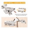 Luokim 2 Pack Inset Soft Close Cabinet Hinges, Frameless European