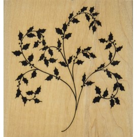 Penny Black Flourish Holly Wood-Mounted Stamps