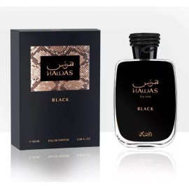 Rasasi Hawas Black for Him 100ml / 3.3 oz Eau De Parfum Spray Sealed NEW RELEASE