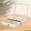 AUTOARK Pine Wood 16 Piece Eyeglasses Storage and Sunglass Glasses