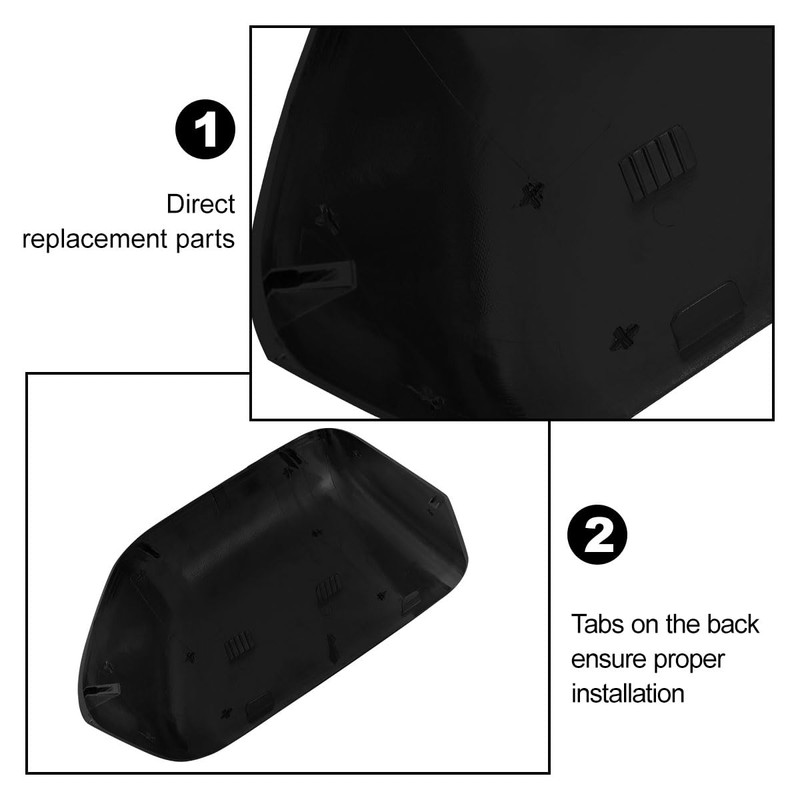 Towing Mirror Cover Cap Replace for 2017-2024 Ford F250 F350