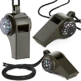 4 Pcs Silbato de Emergencia, Silbato de Supervivencia, Silbato Deportivo, Silbatos de Metal, Silbatos de Seguridad Multifunción, de Fútbol/Baloncesto/el Entrenador de Fútbol, Deportes