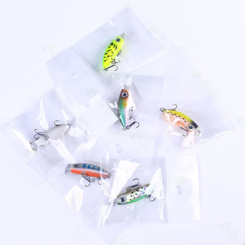 CENPEK 6pcs Luya Bait Mino 4.2 cm/3.1 G Micro-submersible Hard