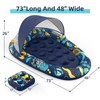 Sunikko X 3-in-1 Pool Floats with Canopy Cup Holder, Large