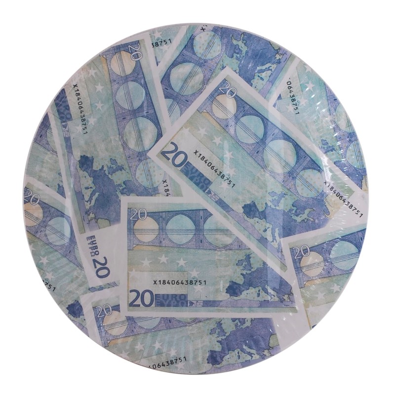 CUCUBA 16 Large Paper Plates Party Tableware Birthday Theme 23cm