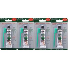 Clubman Moustache Wax Chestnut 0.50 oz (Pack of 4)