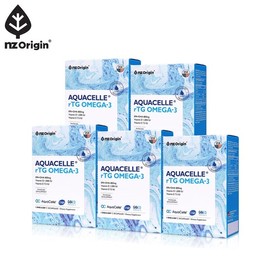 NZ Origin [4+1] Aquacell RTG Omega 30 Capsules (Total 5-Month Supply) / 엔젯오리진 [4+1] 아쿠아셀 알티지 오메가 30캡슐 (총 5개월분)