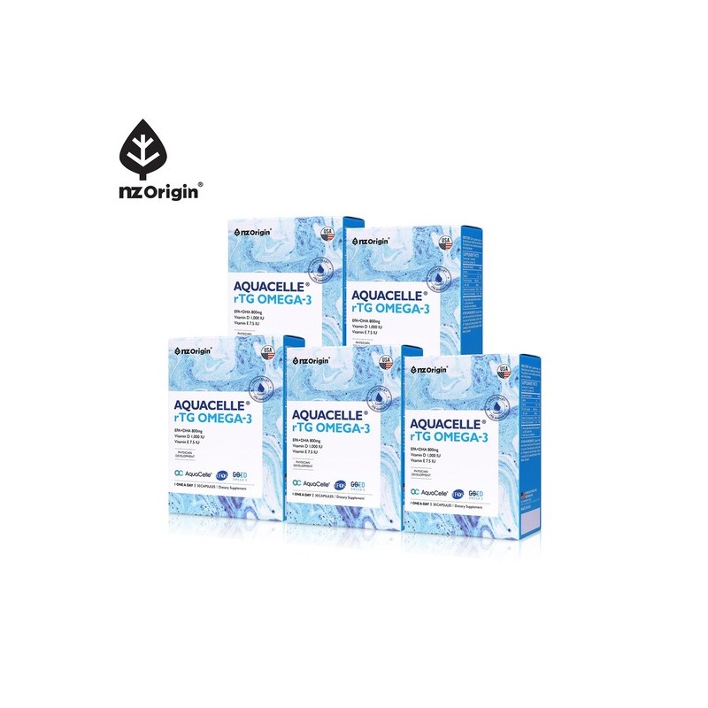 NZ Origin [4+1] Aquacell RTG Omega 30 Capsules (Total 5-Month
