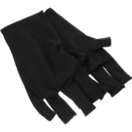 OATIPHO 2Pairs UV Protection Manicure Gloves for Nail Art Supplies Breathable and Comfortable Gel Nails UV Gloves for DIY Nail Care and Prevention of Skin Darkening