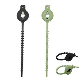 RUINIPOT 2 PCS Versatile GPS Tracker Protective Case - Pack Silica Gel Holders in Black and Avocado Green - Versatile GPS Tracker with Waterproof, Anti-Shock and Anti-Scratch Features