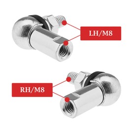 OTOTEC Winkelgestänge-Kugelgelenk-Set, mit Federclip, Staubdichtung, CS DIN 71802, Ersatz für Schaltgestänge, M8 (LH und RH), 4 Stück