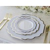 OCCASIONS 360 Pcs set (60 guest) Wedding Disposable Plastic Plate